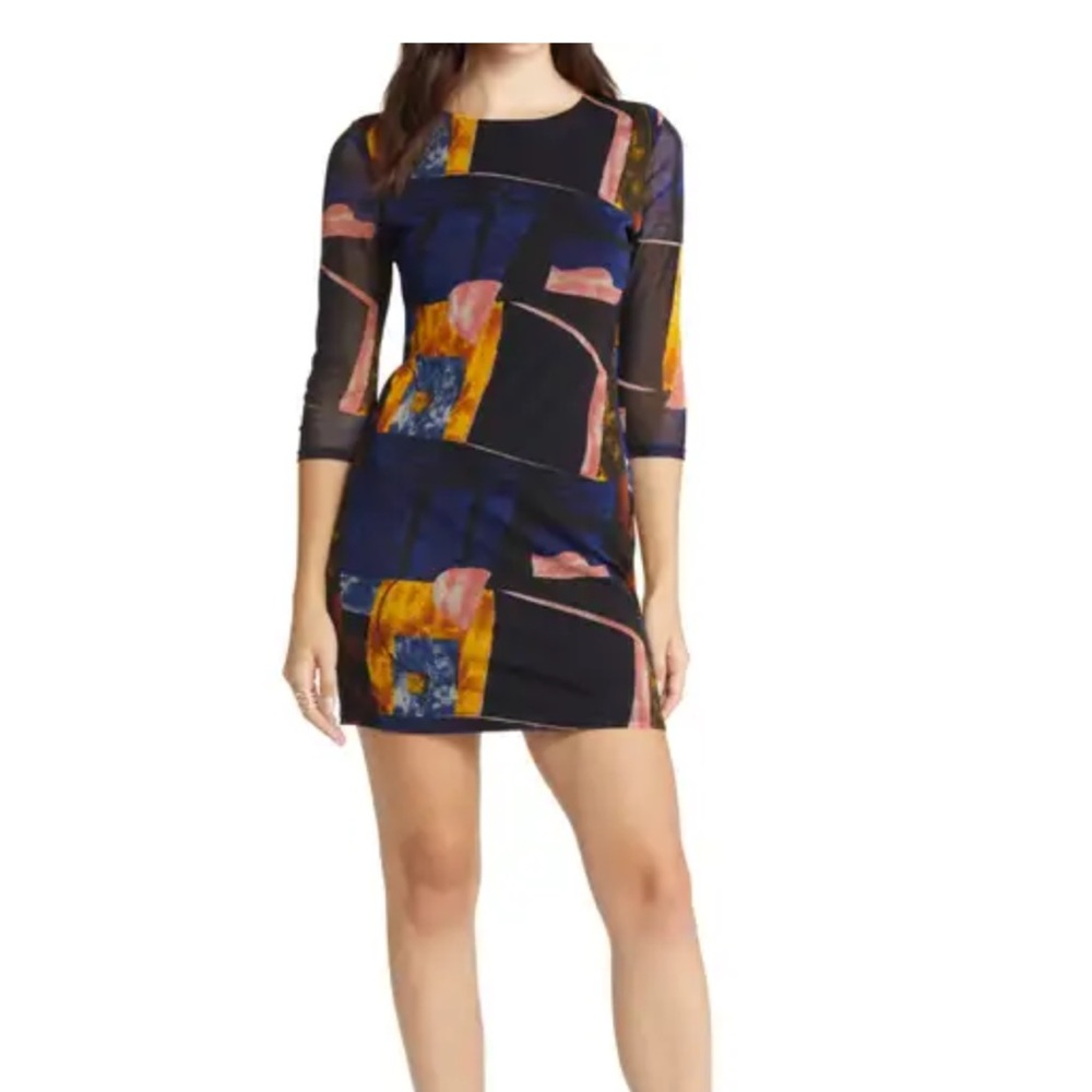 Abstract Print Women's Dress